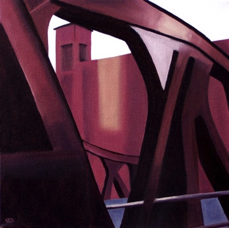 Chicago IV, 2006, Oil on canvas, 
12" x 12"